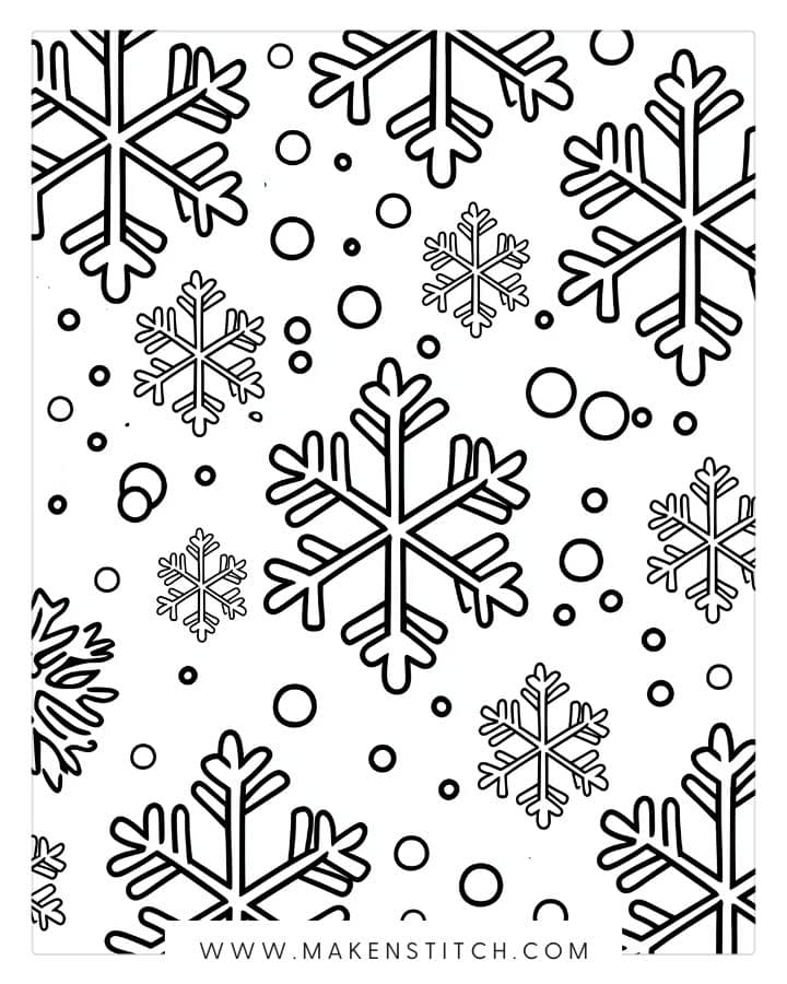snowflakes pattern